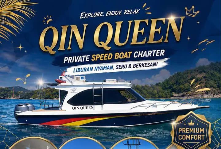 Qin Queen private speedboat charter Labuan Bajo