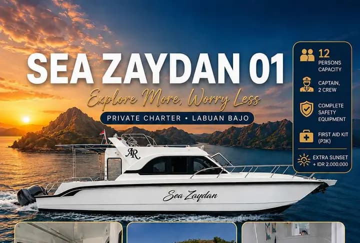 Sea Zaydan 01 private speedboat charter Labuan Bajo