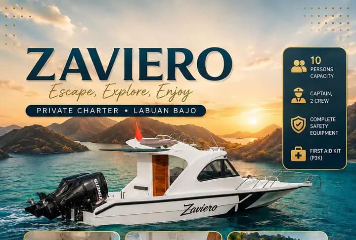 Zaviero private speedboat charter Labuan Bajo